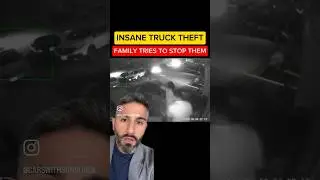 Absolutely INSANE TRUCK THEFT as the family tries to stop them 😮 