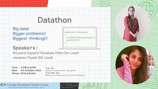 All you need to know about Datathon, 7th October, 2022