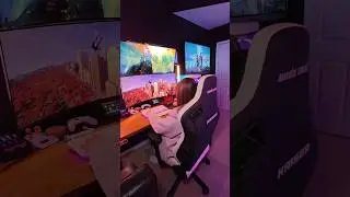 DUAL OLED CURVED MONITORS plus NEW GAMING CHAIR🔥🎮 