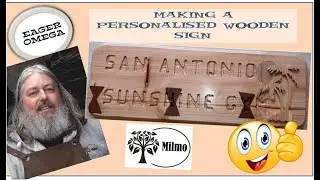 Beginners Handmade Bespoke Wooden Sign with Bow Ties made with a Router