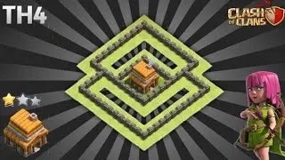 BEST TH4 BASE | TH4 BASE COPY LINK - CLASH OF CLANS