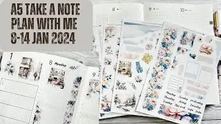 Take a note || A5 Plan with 8-14 Jan 2024