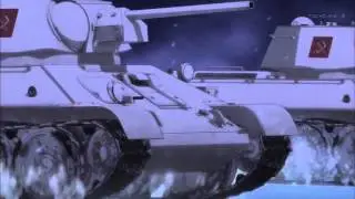 Японские девушки на танках поют Катюшу с акцентом