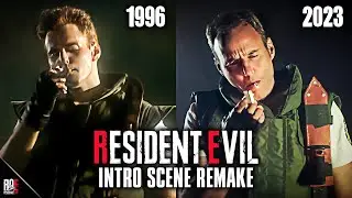 RESIDENT EVIL 1 || LIVE-ACTION INTRO REMAKE | w/ Original Chris Redfield (Charlie Kraslavsky)