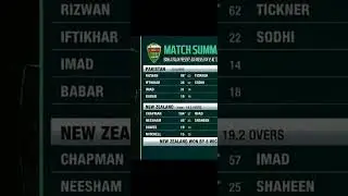 PAKISTAN 🇵🇰 VS NEW ZEALAND 🇳🇿 5TH T20 MATCH SUMMARY.