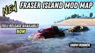 Opening The New Ferry Crossing - Fraser Island Mod Map - Snowrunner
