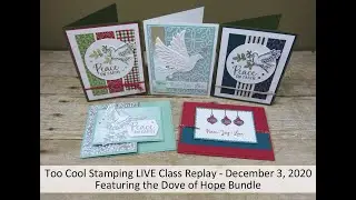 Too Cool Stamping LIVE Class Replay   Dove of Hope