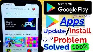 Google Playstore App Install/Update problem solved/Showing try again later solution @TechnilLatest.