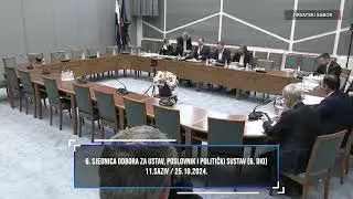 6. sjednica Odbora za Ustav, Poslovnik i politički sustav (6. dio)