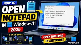 How to Open Notepad in Windows 11 (2026) | Easy Methods