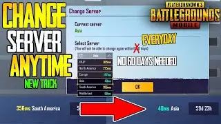 How To Change Server | Pubg Server Change | Problem Solved Server Locked For 60 Days