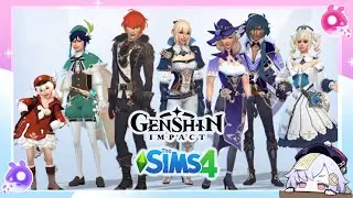 Genshin Impact in the Sims 4 Part 1 making Mondstat (full stream)