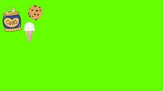Chips, Cookies, Ice Cream Green Screen 🍪🍦