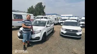 VAZ! Largus cargo and passenger van on methane.