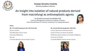 HGS Webinar July2020 - AN INSIGHT INTO ISOLATION OF NATURAL PRODUCTS... - By Dr D. F. Senathilake