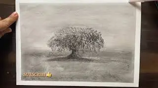 How to use masking tape for boundary|charcoal demonstration