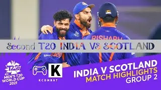 World Cup T20 2nd Match India Vs Scotland (Wait for End Credits) Cricket 19 #KCOMBAT 1#Cricket 22