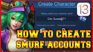 !HOW TO CREATE A NEW SMURF ACCOUNT IN MOBILE LEGENDS EASY! 100% iOS 2020