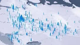 Инфографика на карте