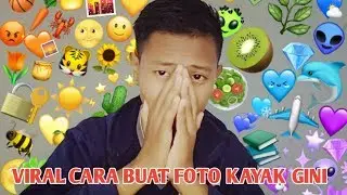 TUTORIAL NGEDIT FOTO YANG LAGI VIRAL!! BACKGROUND ATAU LATAR NYA EMOJI