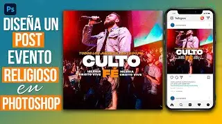 TUTORIAL COMPLETO- DISEÑA UN POST PARA EVENTO RELIGIOSO EN PHOTOSHOP RÁPIDO Y FACIL