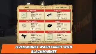 [ ESX ] Fivem Money Wash Script With Black Market - Fivem Script : Fivem Shop | FiveM Scripting