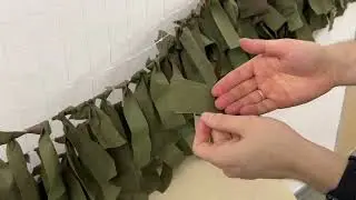 Как быстро плести маскировочную сеть. Видеоинструкция