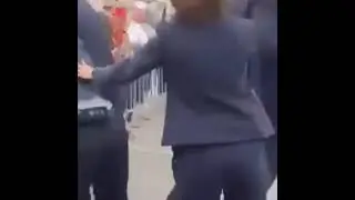 French President slapped by Member of the Public