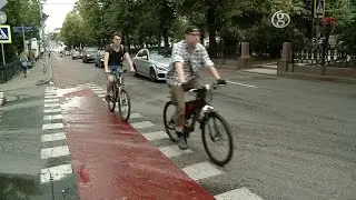 На Бульварном кольце появится первая в Москве велополоса