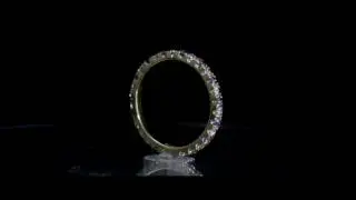 Amethyst & White Sappihre (Or Diamonds) eternity ring - ETR-130