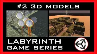 ⏬📎 { #2 Import 3D Models and Textures, Skybox setup } - Labyrinth Game Series in Unity