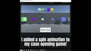 I added an opening animation to my case opening game! 