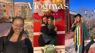 VLOGMAS WEEK TWO: ETHIOPIAN GRADUATION PARTY, VISITING UNC CHARLOTTE & DIY GRADUATION DECOR