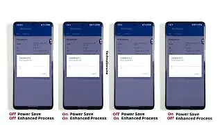 Samsung One UI 3.1 Power Saving vs Enhanced Processing
