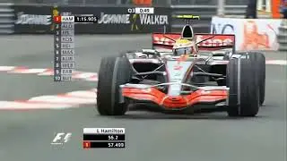 Lewis Hamilton Flying Through The Swimming Pool Chicane At Monaco 2007
