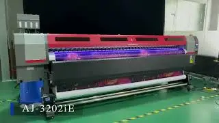 10ft 3.2M eco solvent printer, with 2 pcs Epson i3200-E1 printheads.