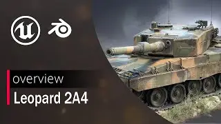 Leopard 2A4 Tank 3D-Model |  Video Overview