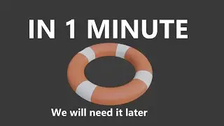 How to make a life preserver in 1 Minute in Blender