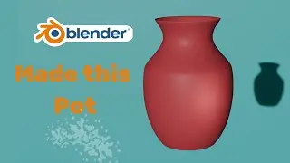 Basic blender modeling || Made this pot in blender || 3d Animation