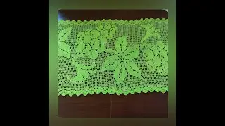 Crochet napkin// Fillet technique// Grapevine. MK. Part 2.