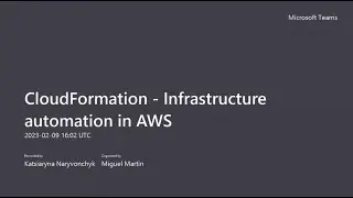 [English] Feb 23 meetup - CloudFormation - Infrastructure automation in AWS