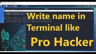 How to Write Your Name in Terminal on Kali Linux | Kali Linux 2024 | Name on Terminal