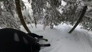Skiboarding Sunapee Glades with Kat 2023 4k Insta360 X3