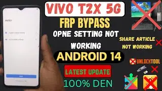 vivo t2x 5g frp bypass 2025 || open settings not working || google account bypass