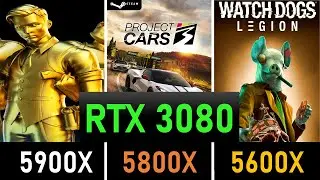 AMD Ryzen 5900X vs 5800X vs 5600X Gaming Benchmarks with RTX 3080 9 Popular Games Tested