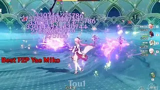 F2P Yae Miko Damage Showcase Genshin Impact