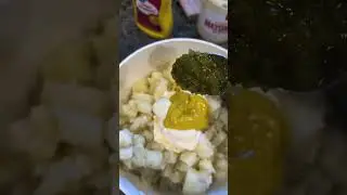 How to make Trini Style Potato Salad | #shorts #potatosalad #potatosaladrecipe #easyrecipe