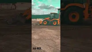 Jcb 4CX планировка участка с помощью Экскаватора-погрузчика. Навесное оборудование: гидробур