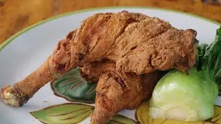 Golden Brown and Crispy Fried Chicken Drumstick