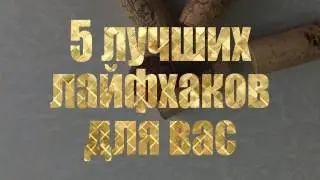 5 ЛУЧШИХ ЛАЙФХАКОВ ДЛЯ ВАС